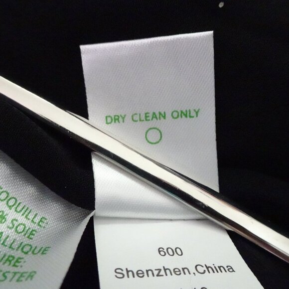 Lilly Pulitzer Olenna Silk Top Women's Size 2XS Black Ruffle Metallic Flowy - Picture 11 of 11